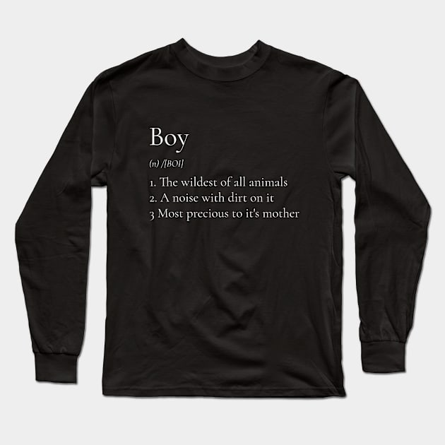 Cute Definition Of Boy Long Sleeve T-Shirt by BamBam